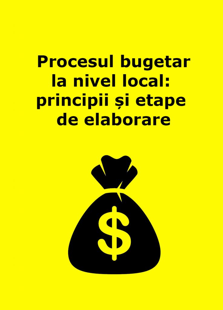 Book Cover: Procesul bugetar la nivel local: principii și etape de elaborare, prezentare Ala Revenco